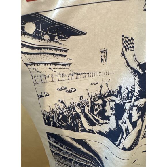 Monaco Formula 1 Tee by BrandMakers Group - White, Red/Black Embroidery, L NWT - Picture 4 of 9